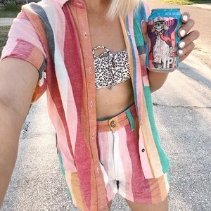 Billabong Hard to Tell Rainbow Shorts XS